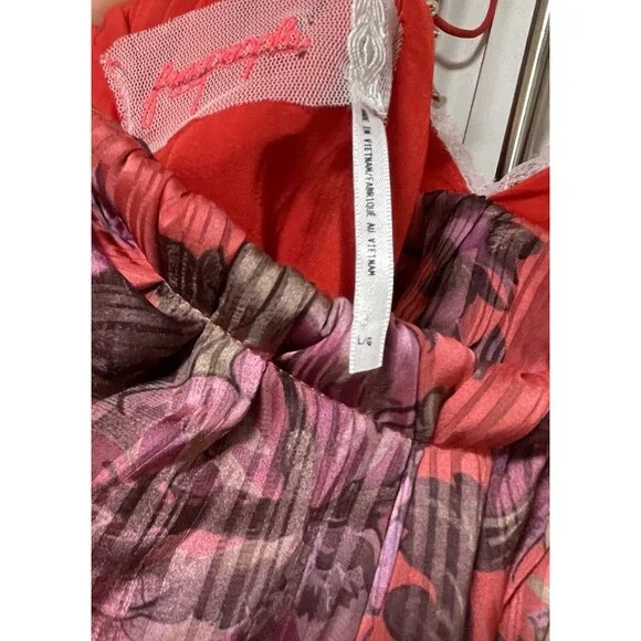 Free People Primmy Printed Midi/Maxi Dress Sz L Large Red Combo Floral $250 NWOT - Picture 5 of 8